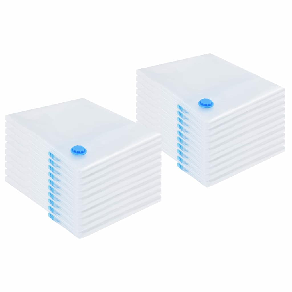 Aufbewahrungstaschen 5 pcs Transparent und Blau 70 x 50 cm