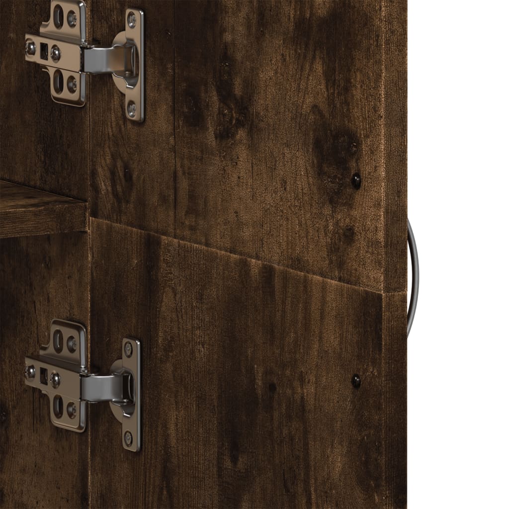 Aktenschrank Weiß 60x32x153 cm Holzwerkstoff