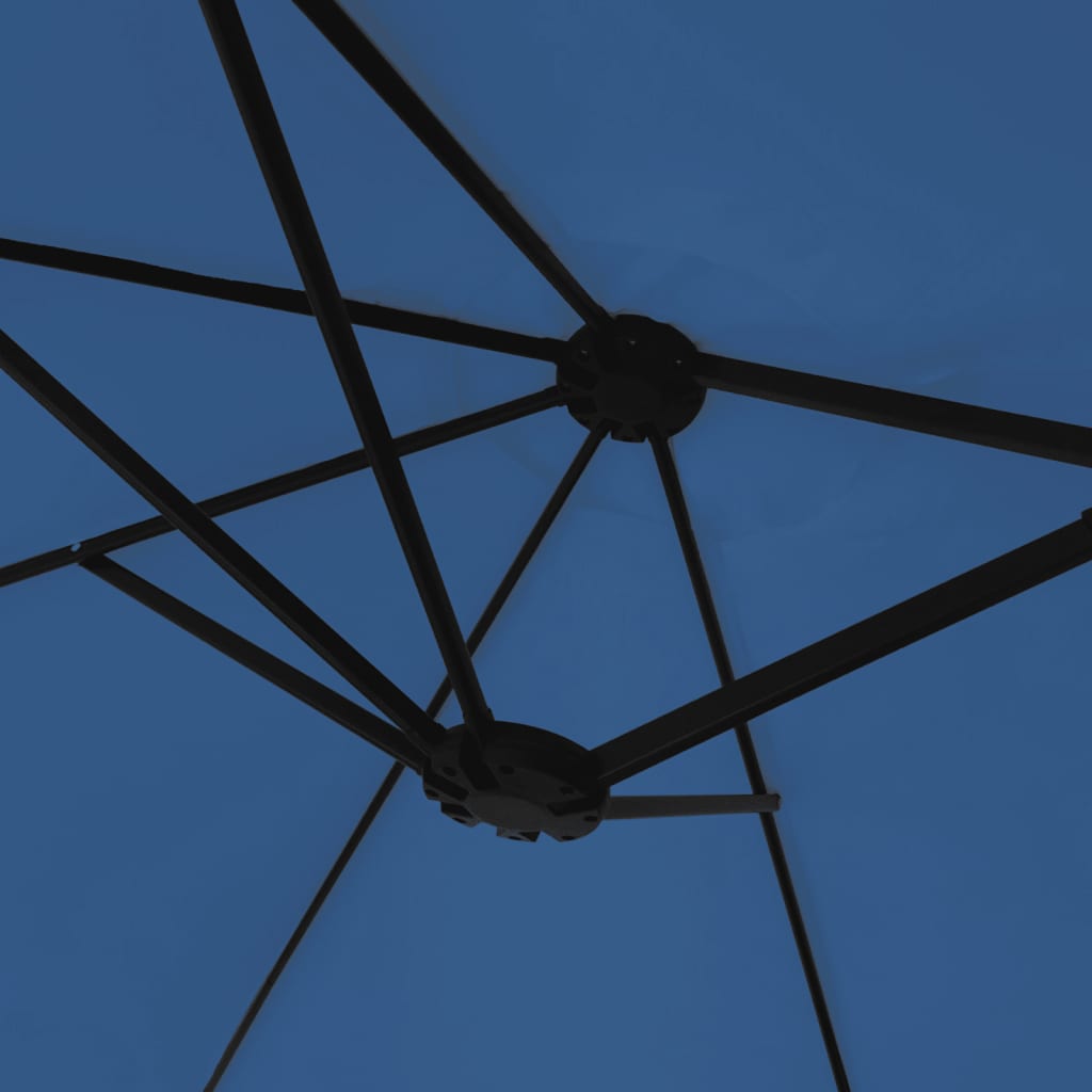 Doppelsonnenschirm Sandweiß 449x265 cm