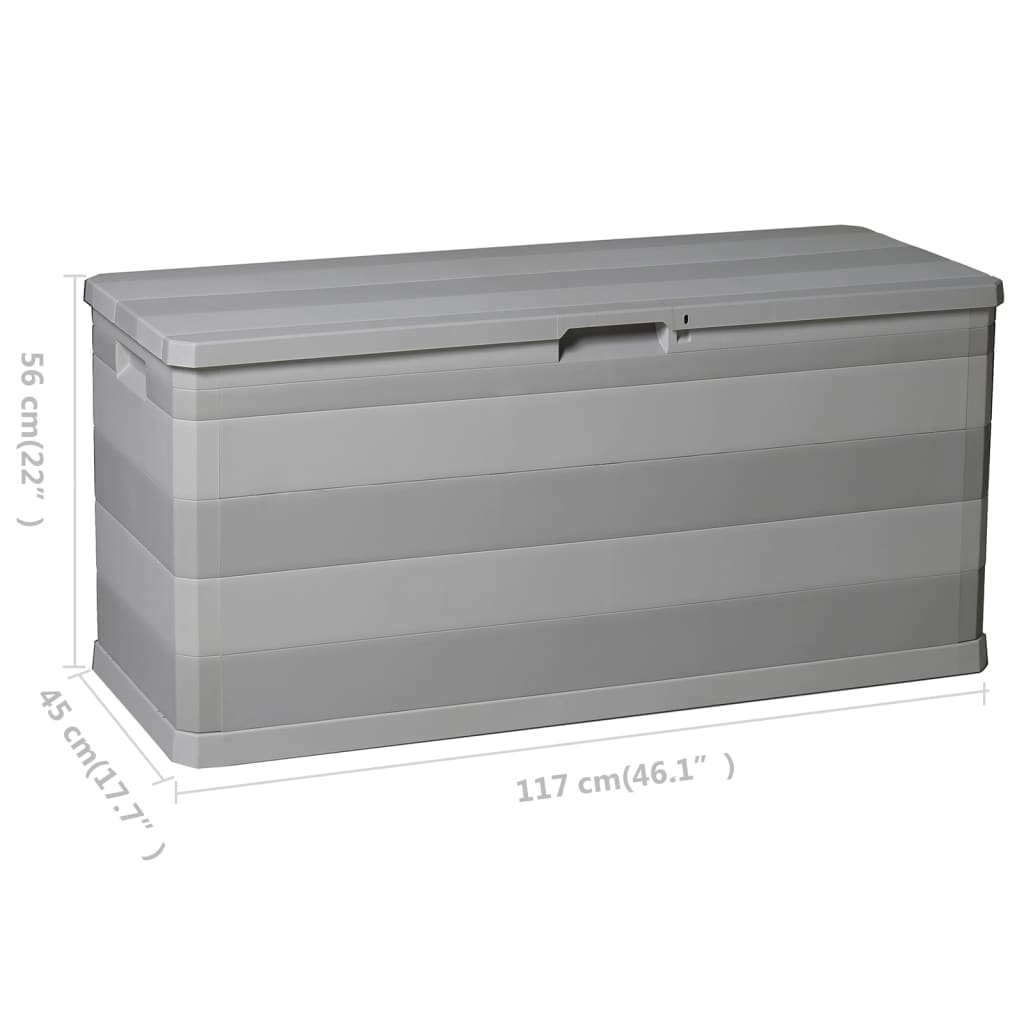 Gartenbox Schwarz 117×45×56 cm