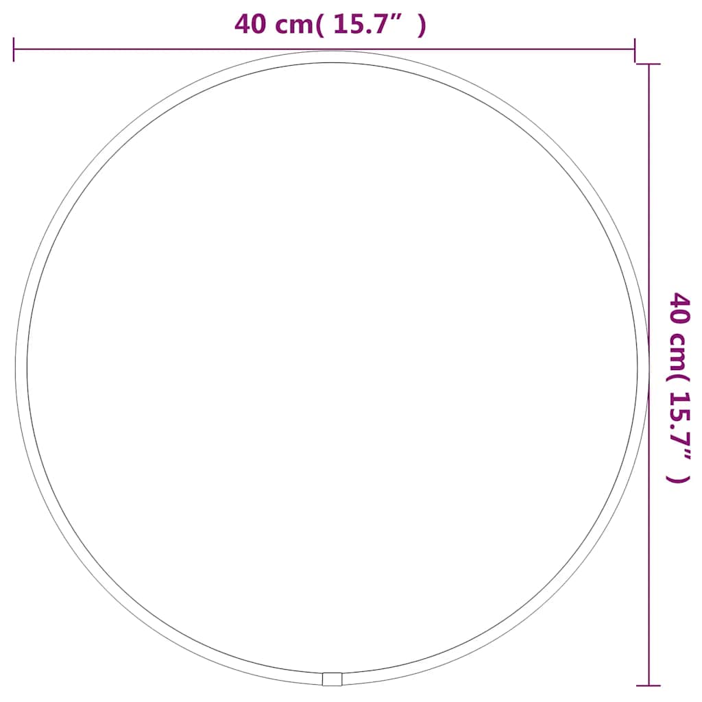 Wandspiegel Silbern Ø 20 cm Rund
