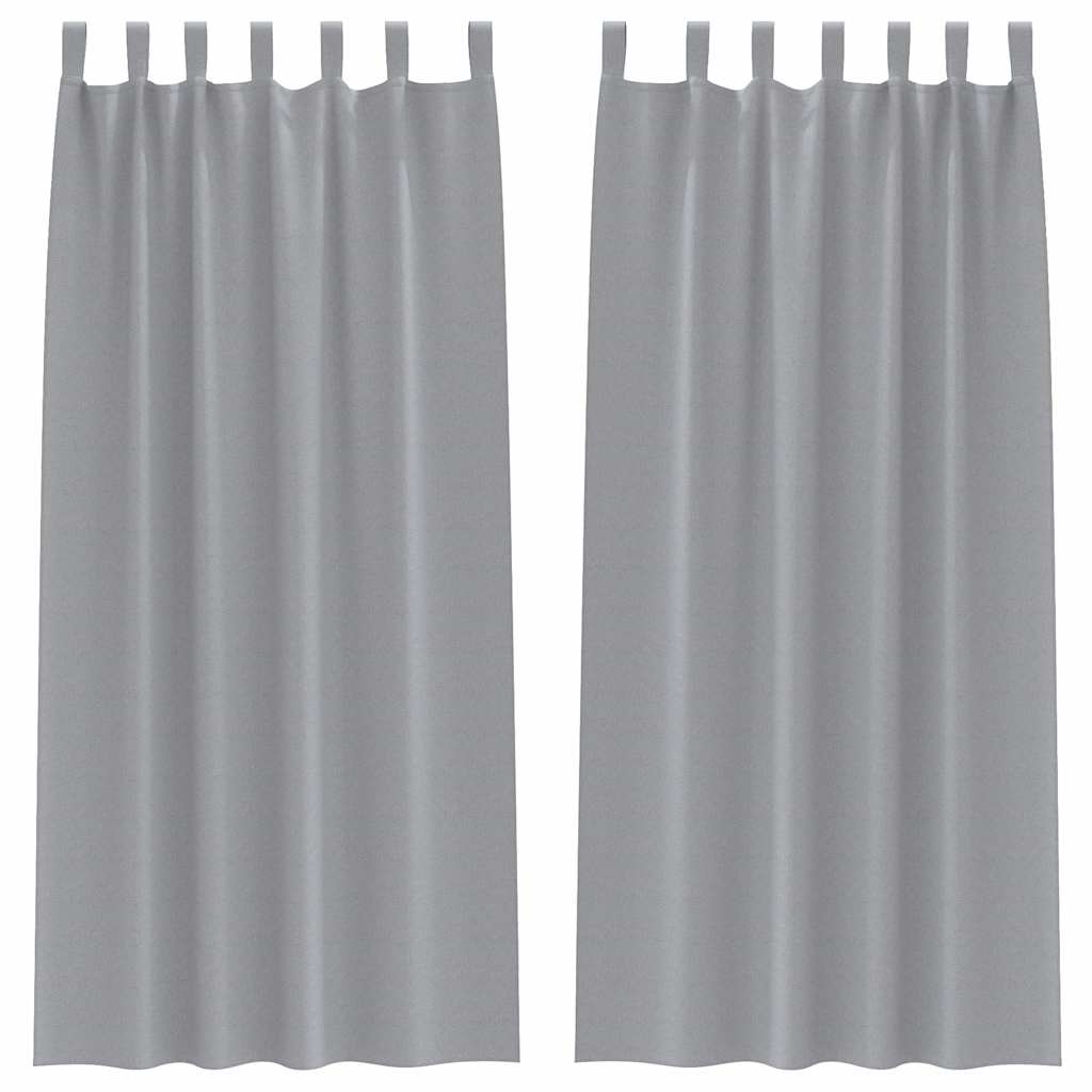 Verdunkelungs-Vorhänge mit Ringen 2 pcs Beige 140 x 140 cm