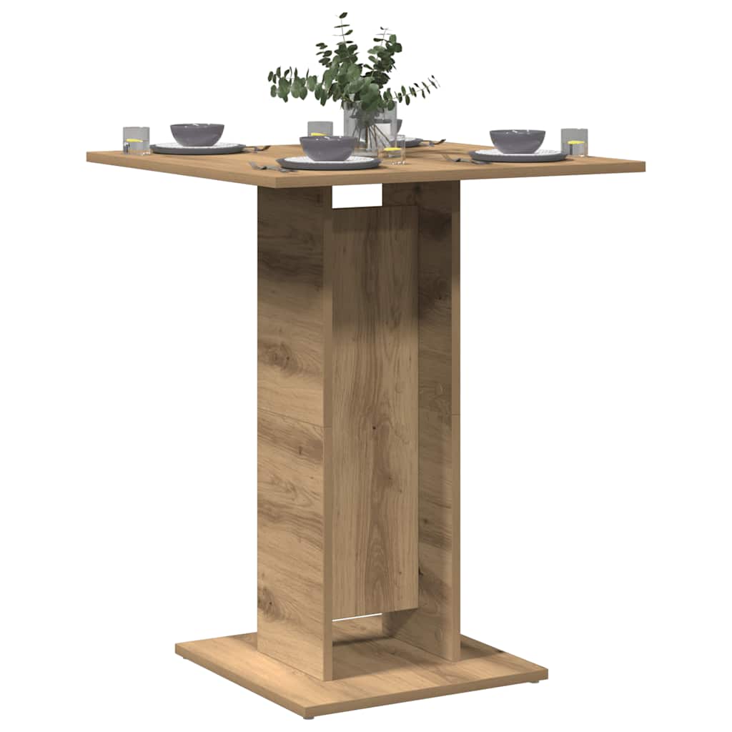 Bistrotisch Weiß 60x60x75 cm Holzwerkstoff