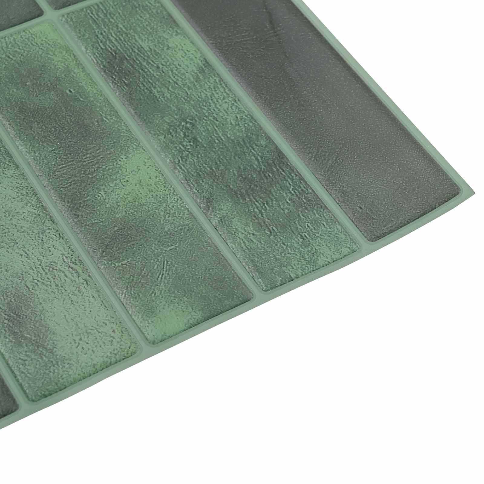 Rechteckige Fliese 10 pcs Dunkelgrün 29 x 23 x 0,08 cm