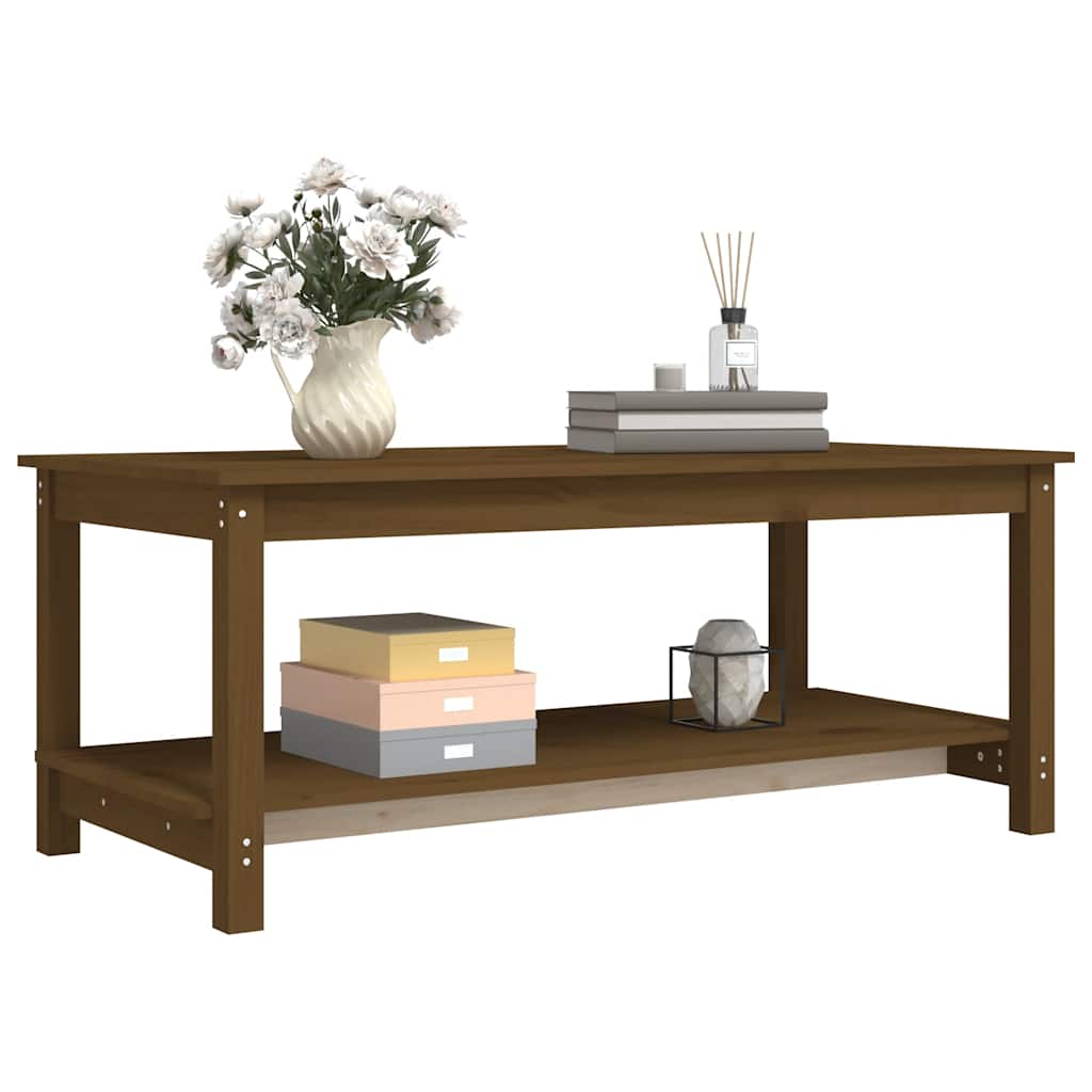 Couchtisch 110x55x45 cm Massivholz Kiefer