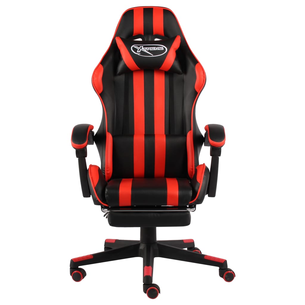 Gaming-Stuhl Schwarz und Blau Kunstleder