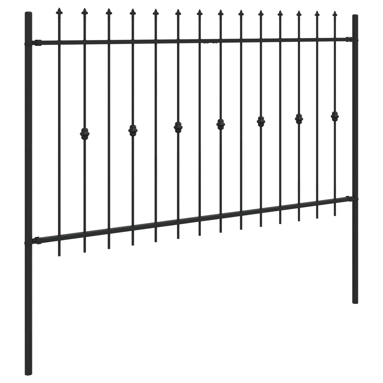 Spießzaun Asten Schwarz