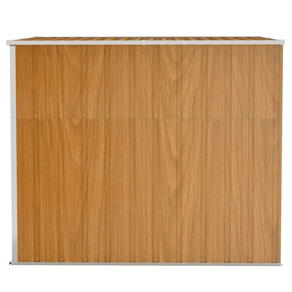 Anbauschuppen Grün 118x100x178 cm Verzinkter Stahl
