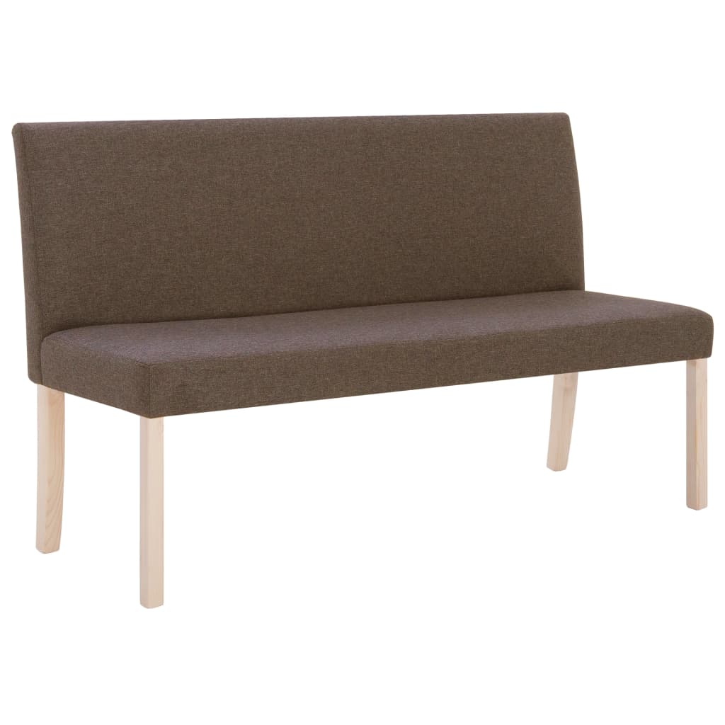Sitzbank 139,5 cm Dunkelgrau Polyester
