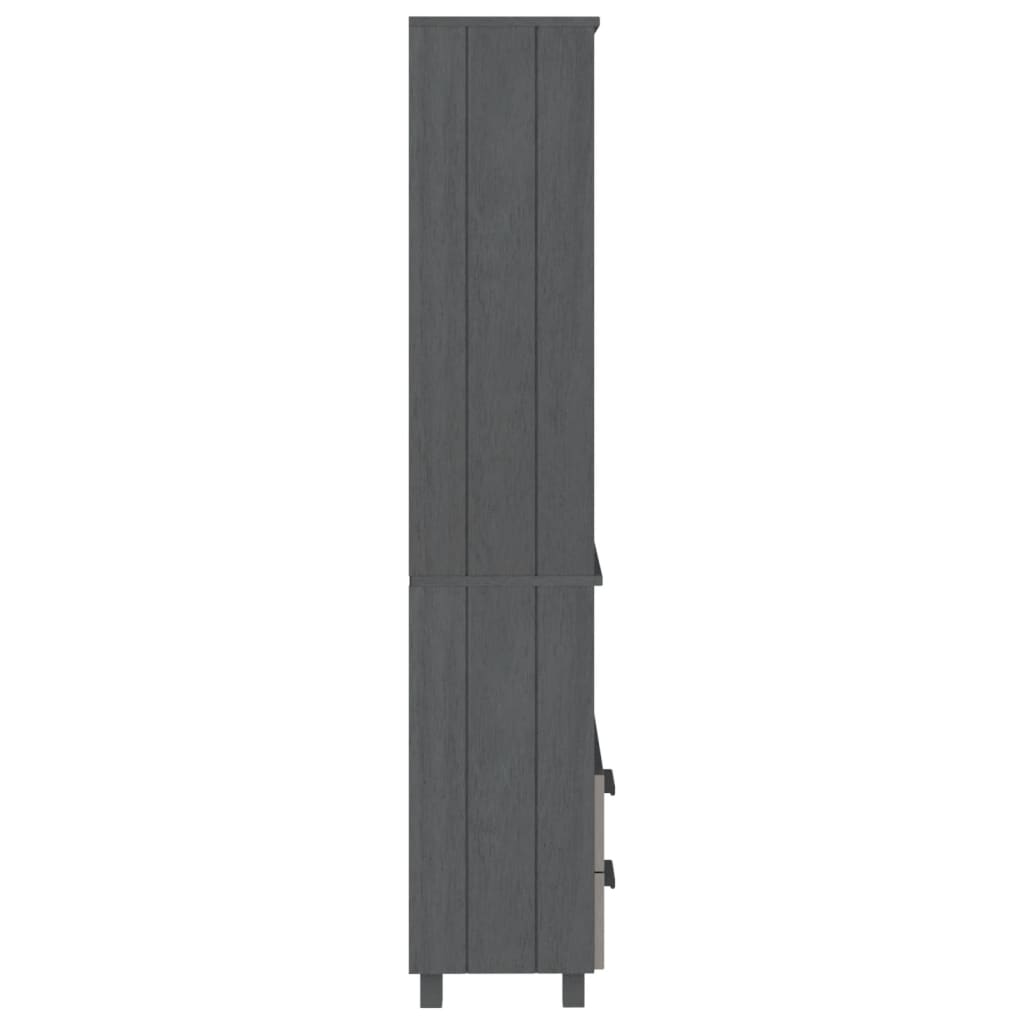 Highboard HAMAR Honigbraun 60x35x180 cm Massivholz Kiefer