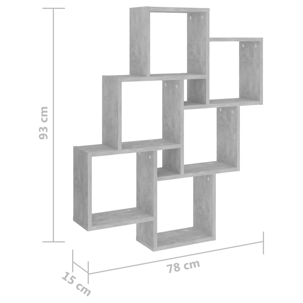Würfelregal Weiß 78x15x93 cm Holzwerkstoff