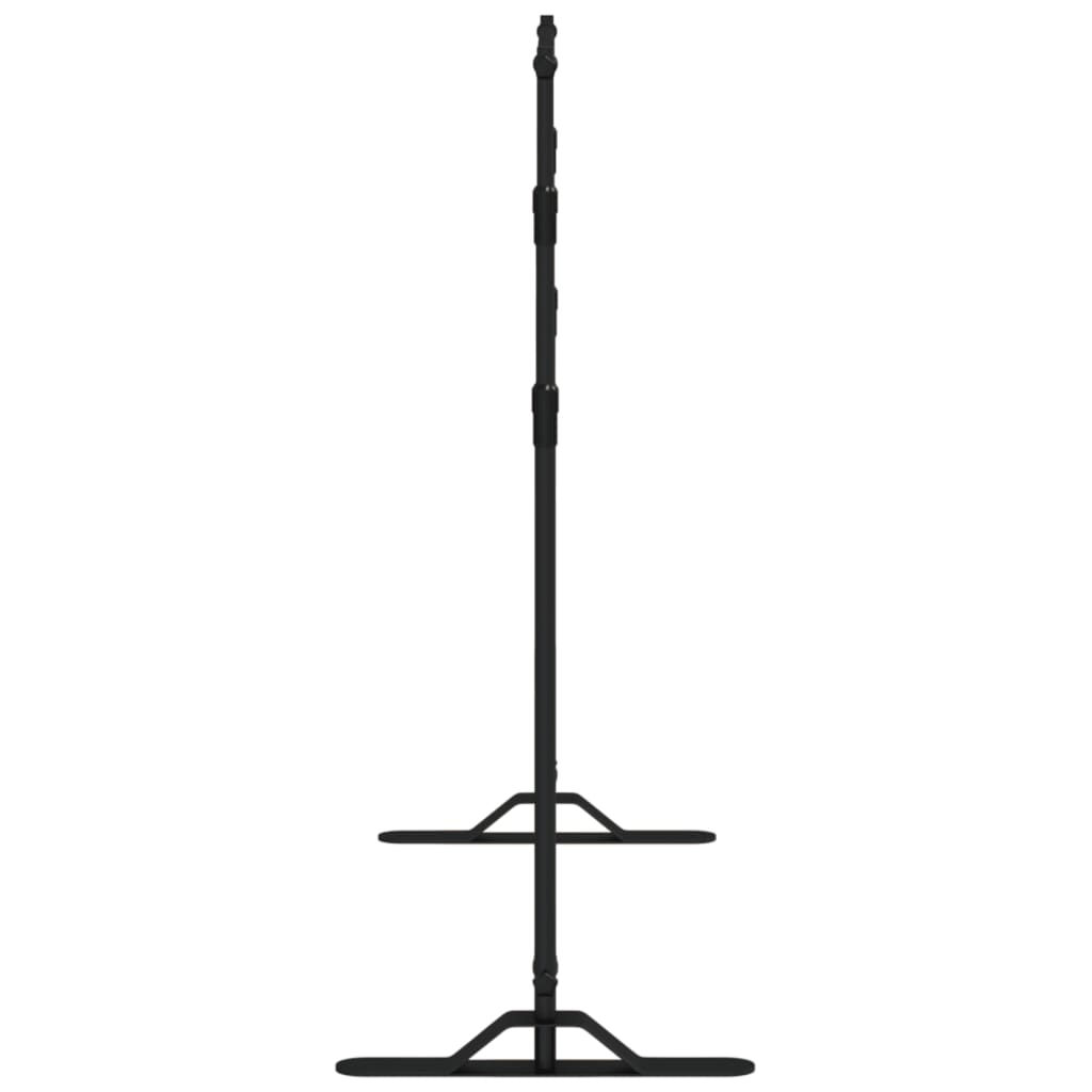 Hintergrundstativ Schwarz 254x243 cm Stahl