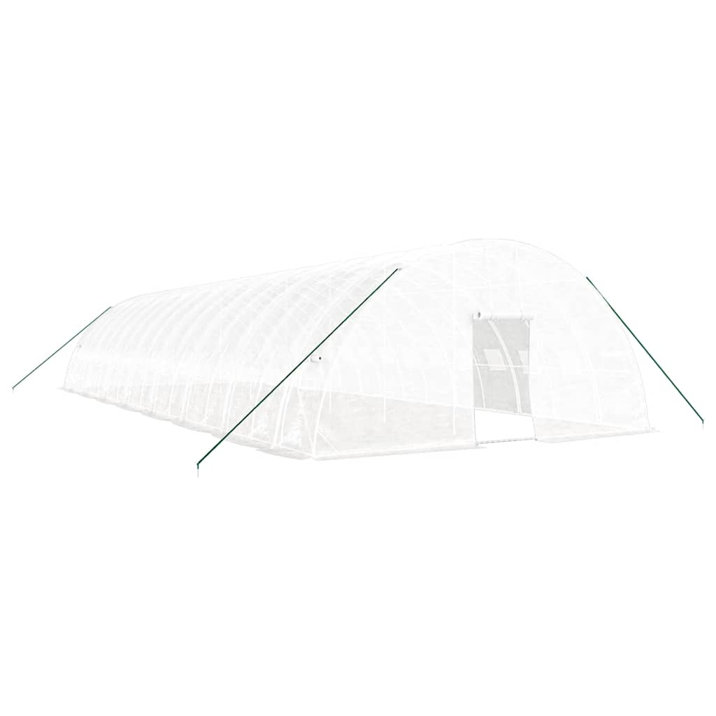 Gewächshaus mit Stahlrahmen Grün 24 m² 6x4x2,85 m