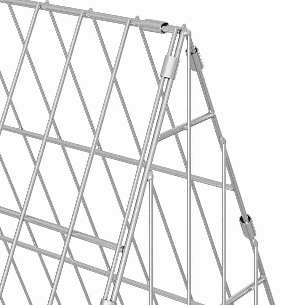 Hühnerkäfig Silber 110 x 55 x 55 cm Verzinkter Stahl