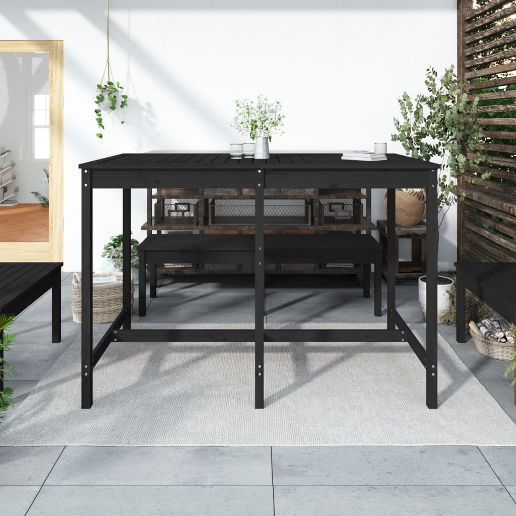 Gartentisch 82,5x82,5x110 cm Massivholz Kiefer