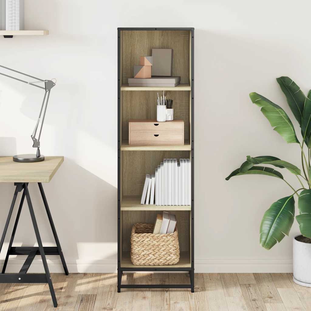 Bücherregal Schwarz 60x35x139 cm Holzwerkstoff