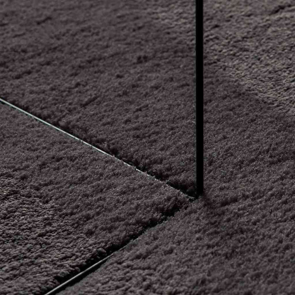 Bereichsteppiche HUARTE Anthrazit 100 x 200 cm Polyester