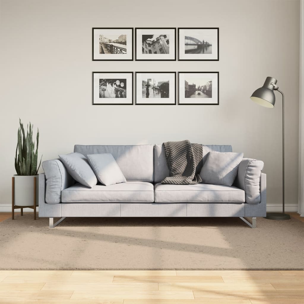 Teppich HUARTE Kurzflor Weich und Waschbar Anthrazit 60x110 cm