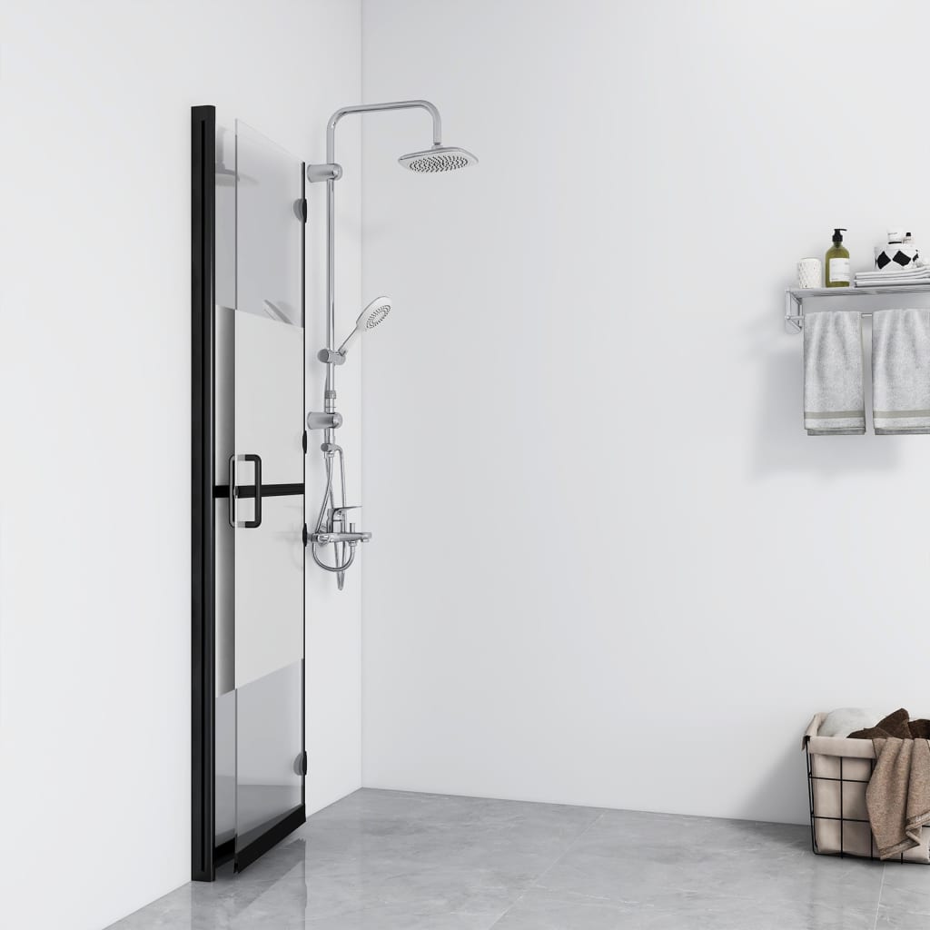 Faltbare begehbare Duschwand Transparentes ESG Glas 70x190 cm