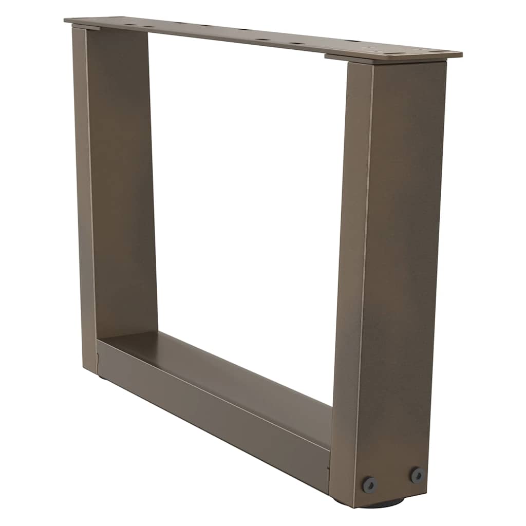 Couchtischbeine V-Form 2 Stück Schwarz 30x(30-31,3) cm Stahl