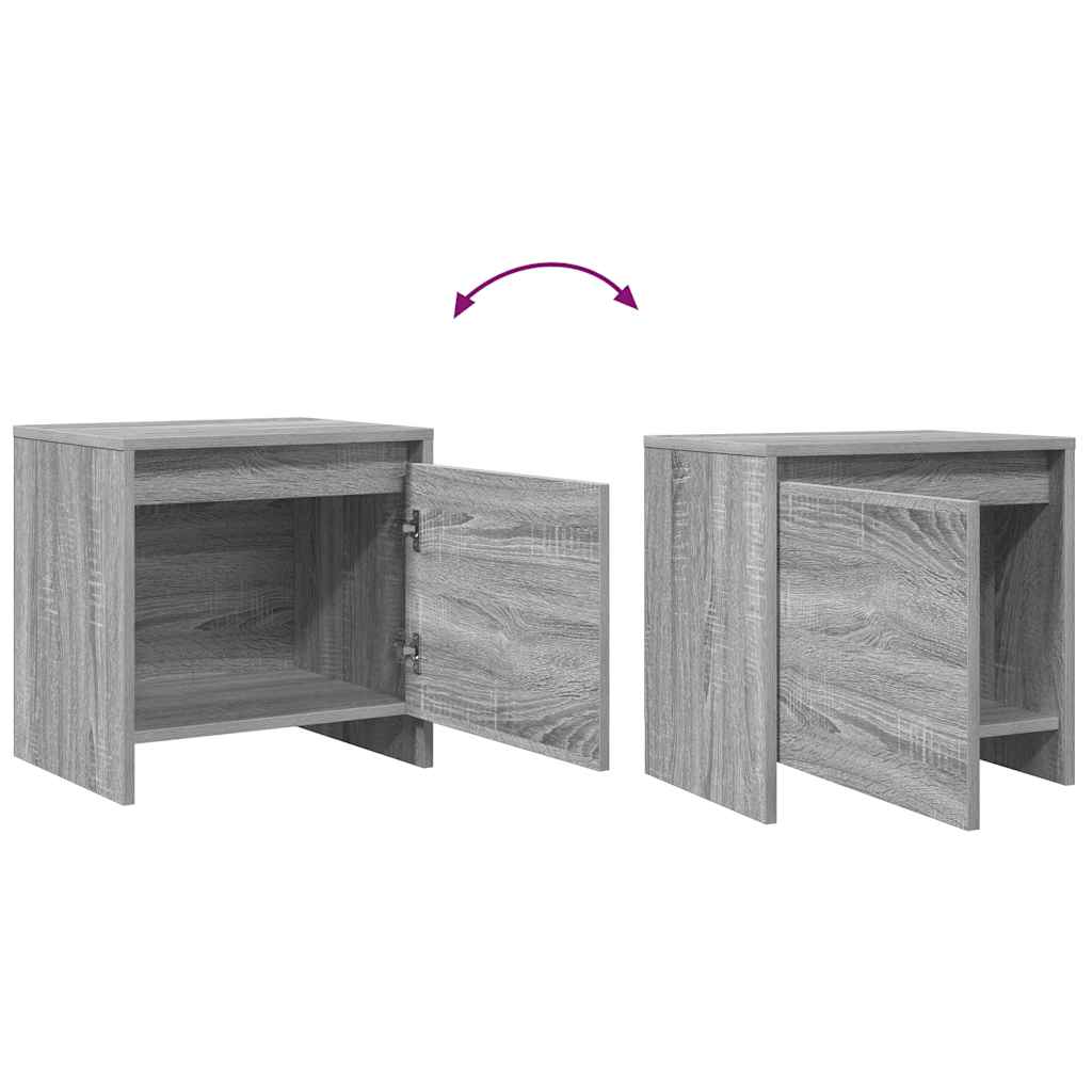Nachttisch Altholz 45 x 34 x 44,5 cm Holzwerkstoff