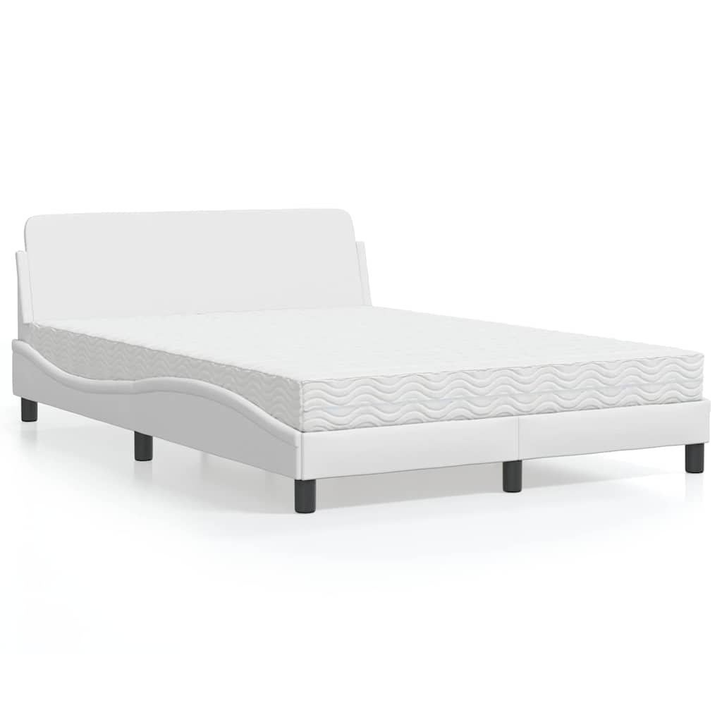 Bett mit Matratze "Dover" Schwarz 80x200 cm Kunstleder