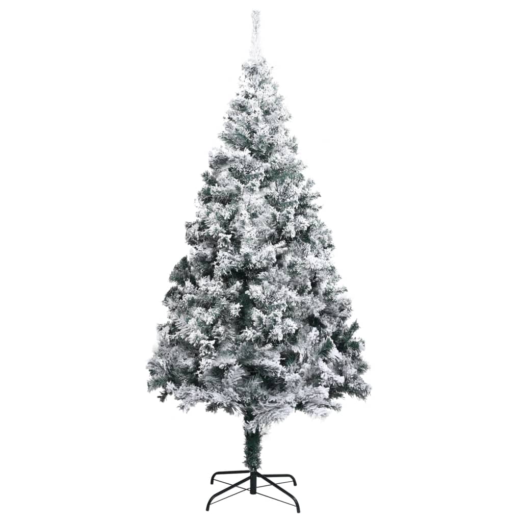 Künstlicher Weihnachtsbaum mit Dicken Zweigen Grün 150 cm PVC