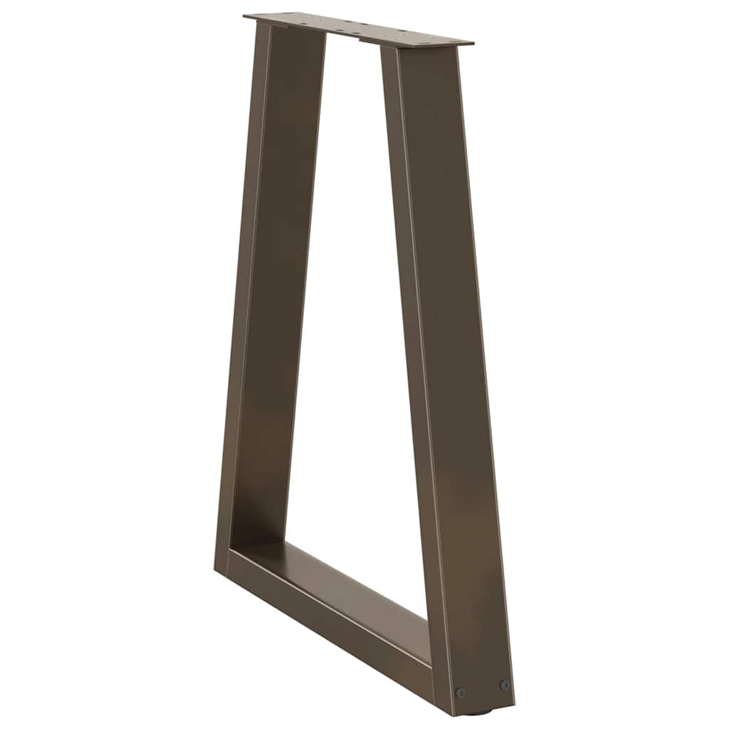 Couchtischbeine V-Form 2 Stück Schwarz 30x(30-31,3) cm Stahl