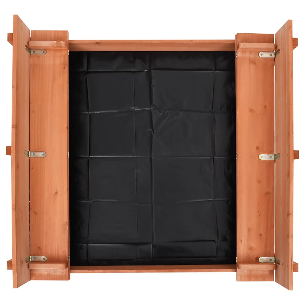 Sandkasten Tannenholz Weiß 95x90x15 cm