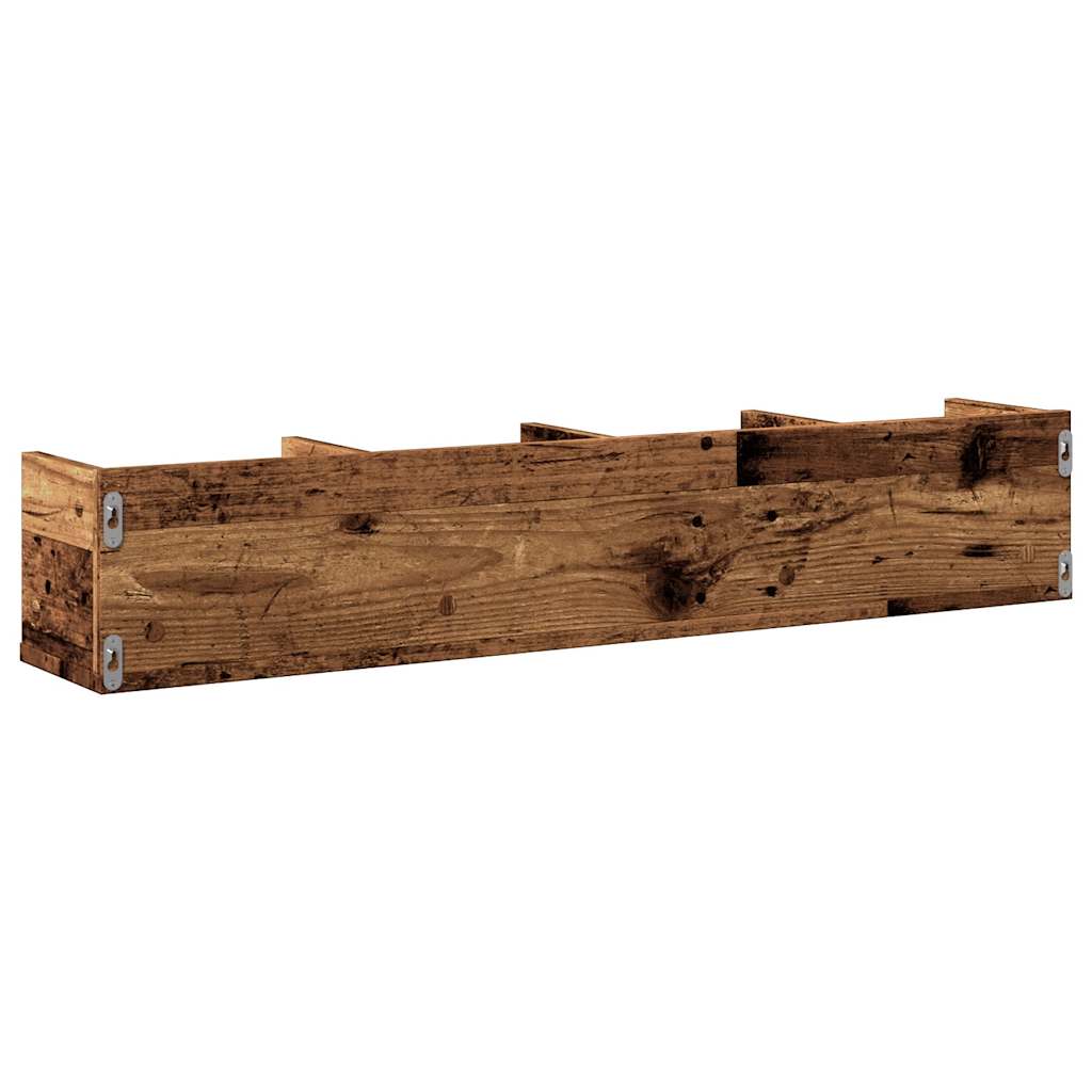 CD-Wandregal Weiß 100x18x18 cm Holzwerkstoff