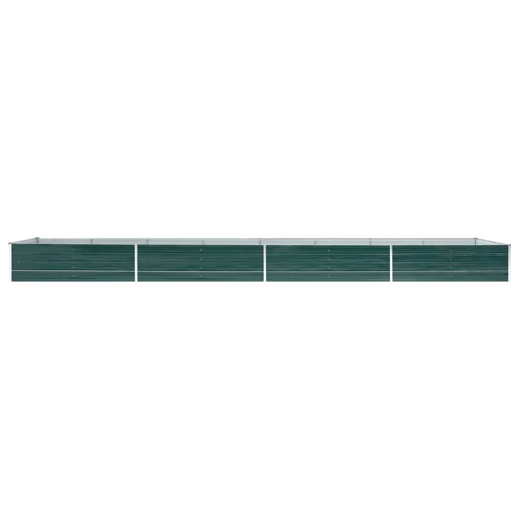 Garten-Hochbeet Verzinkter Stahl 240x80x77 cm Grün