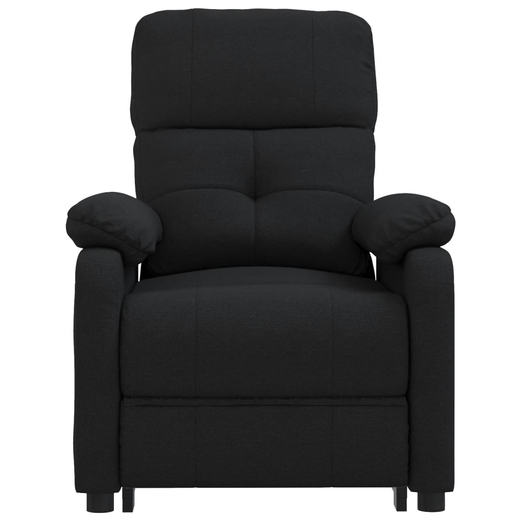 Massagesessel Elektrisch Dunkelgrau Stoff