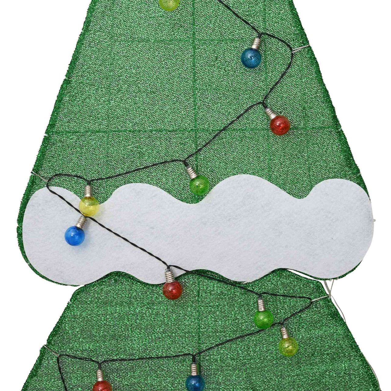 Beleuchteter Weihnachtsbaum mit 3 Geschenkboxen 2D Warm Weiß