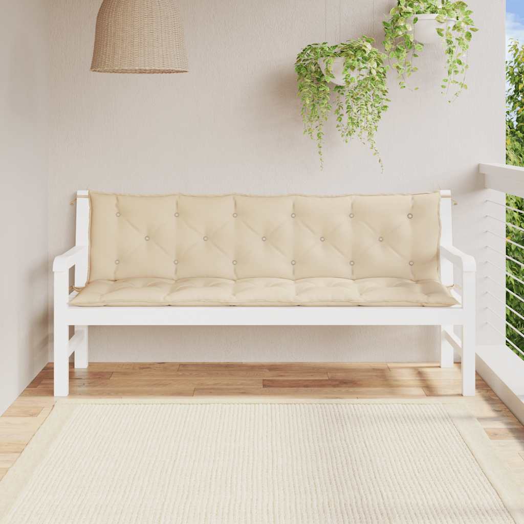 Gartenbank-Auflage Anthrazit 100x(50+50)x7 cm Oxford-Gewebe