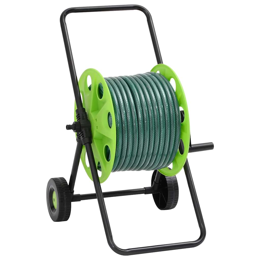 Schlauchtrommel Freistehend Grün mit 20 m Schlauch PVC