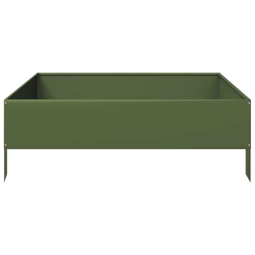 Hochbeet 100x100x18,5 cm Cortenstahl