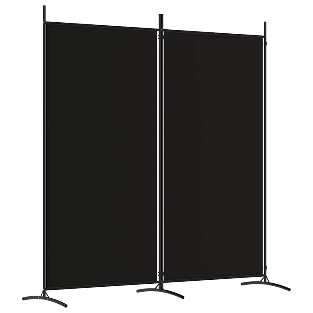 3-tlg. Raumteiler Weiß 260x180 cm Stoff