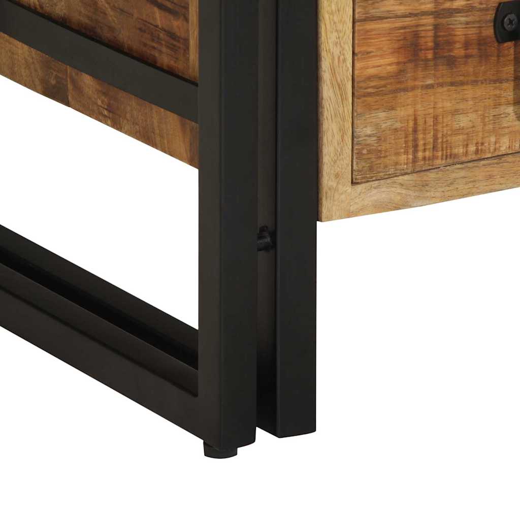 Nachttisch Braun 40 x 40 x 59 cm Massivholz Mango