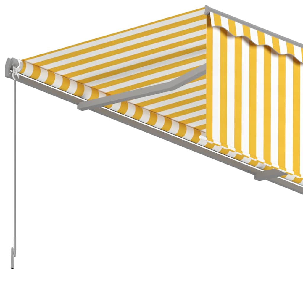 Markise Manuell Einziehbar mit Rollo 3x2,5 m Creme
