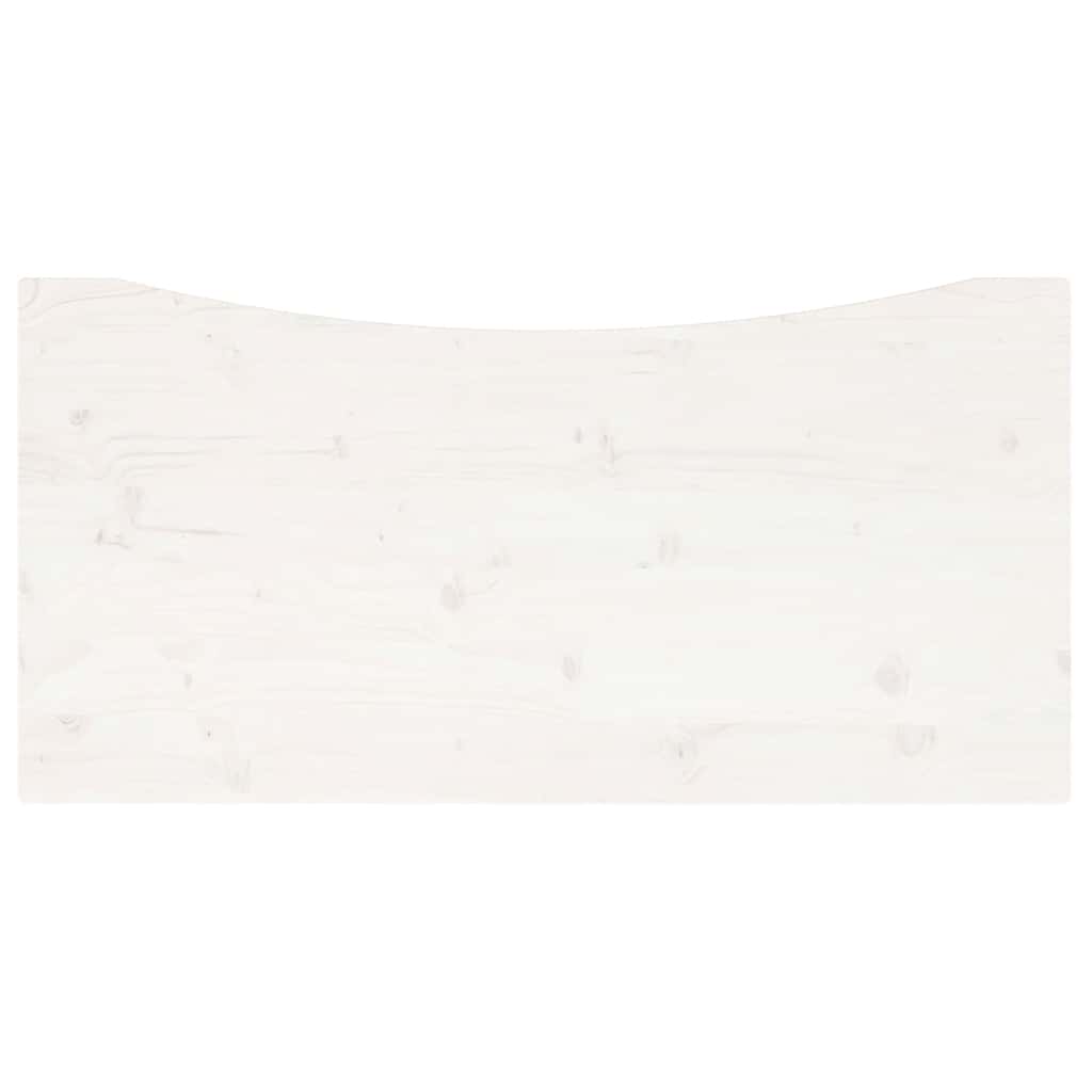 Schreibtischplatte 80x40x2,5 cm Massivholz Kiefer