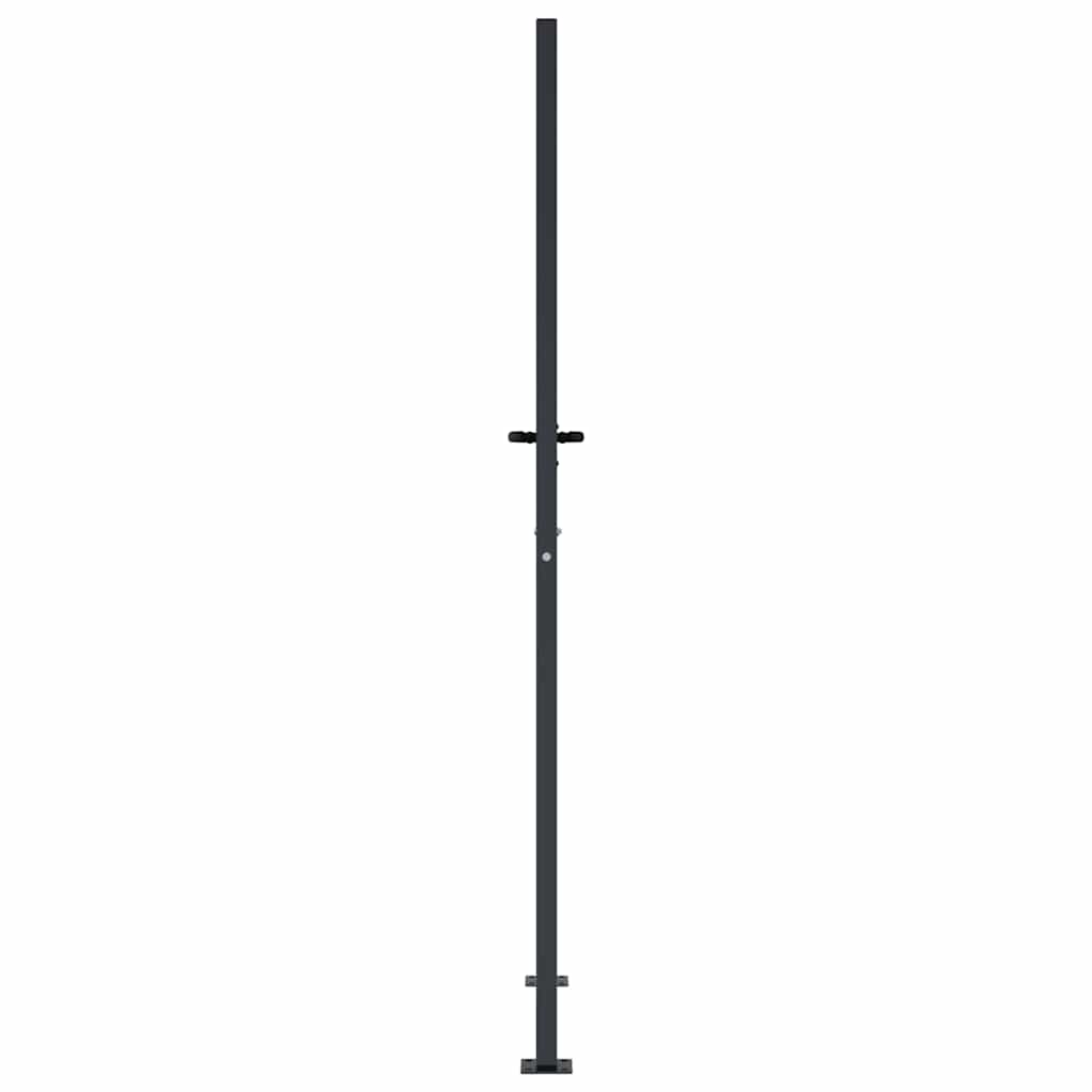 Gartentor Anthrazit 100x75 cm Stahl Bambus-Design