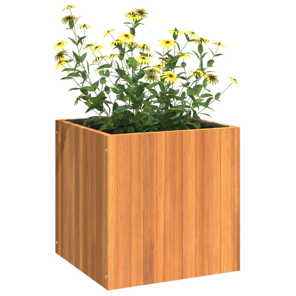 Pflanzkübel 25x25x25 cm Massivholz Akazie
