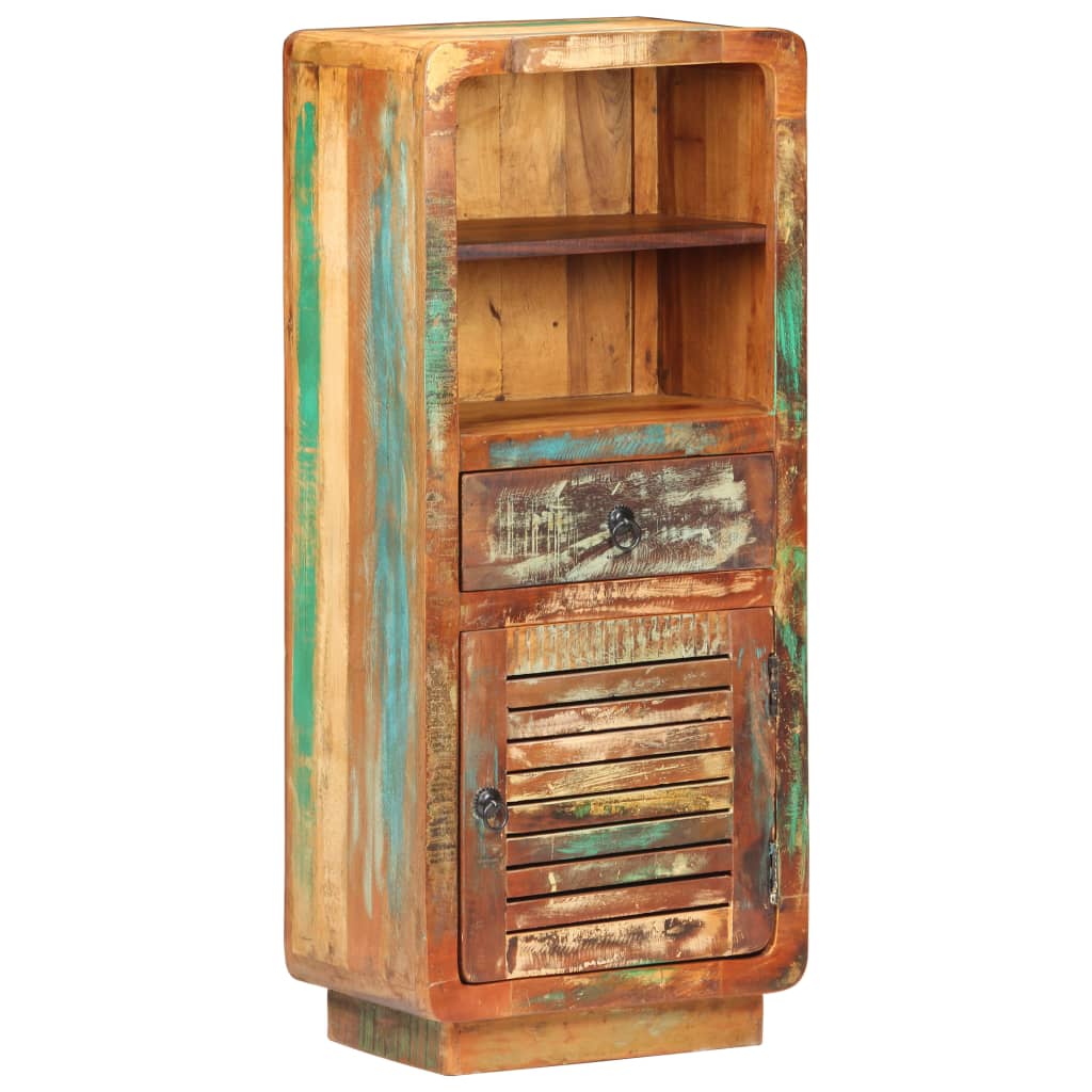 Highboard 45x32x110 cm Raues Mangoholz
