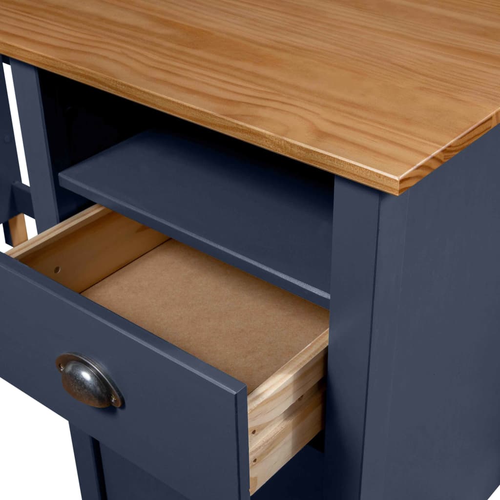 Schreibtisch Hill mit 3 Schubladen 120×50×74 cm Kiefernholz