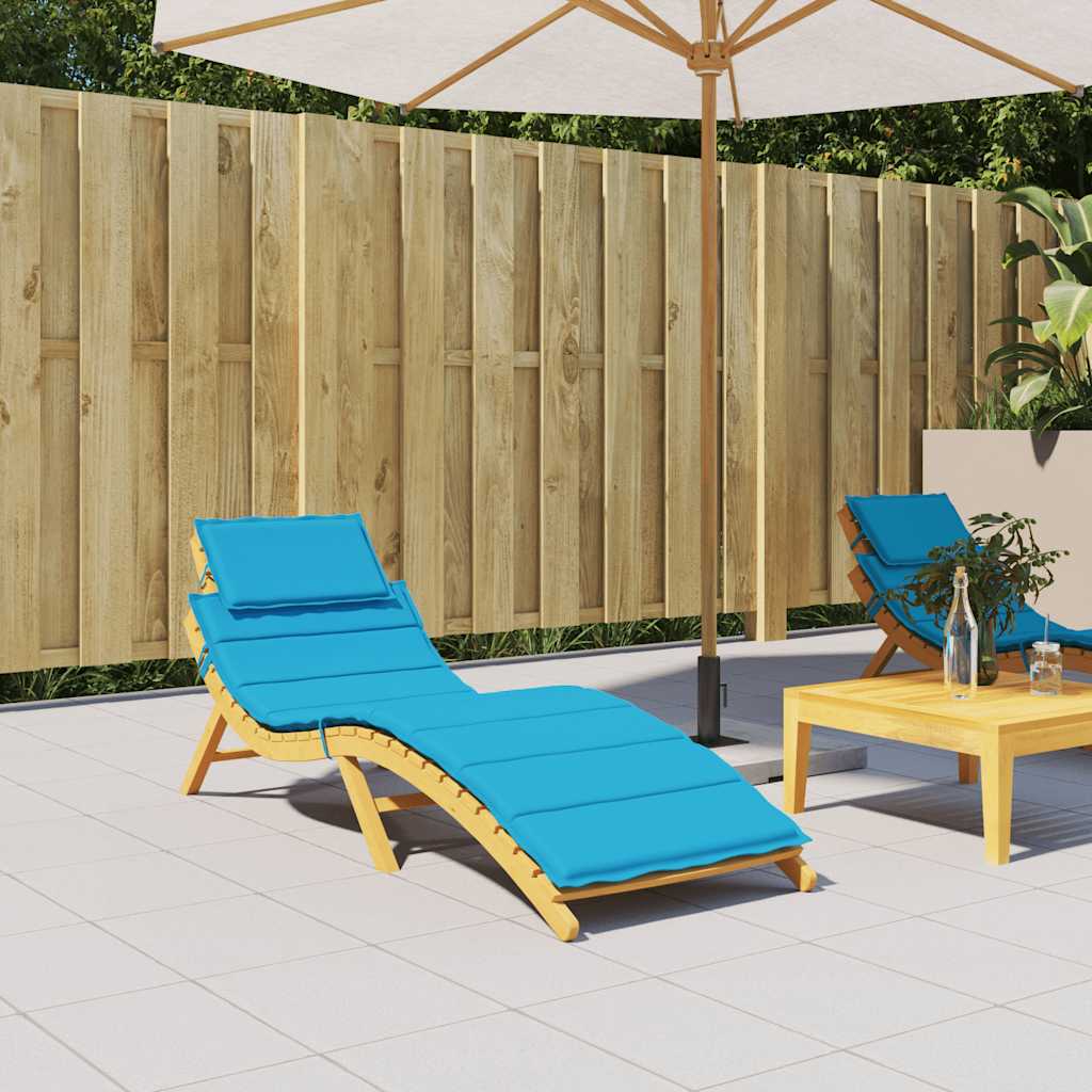 Sonnenliegen-Auflage Grau 186x58x4 cm Oxford-Gewebe
