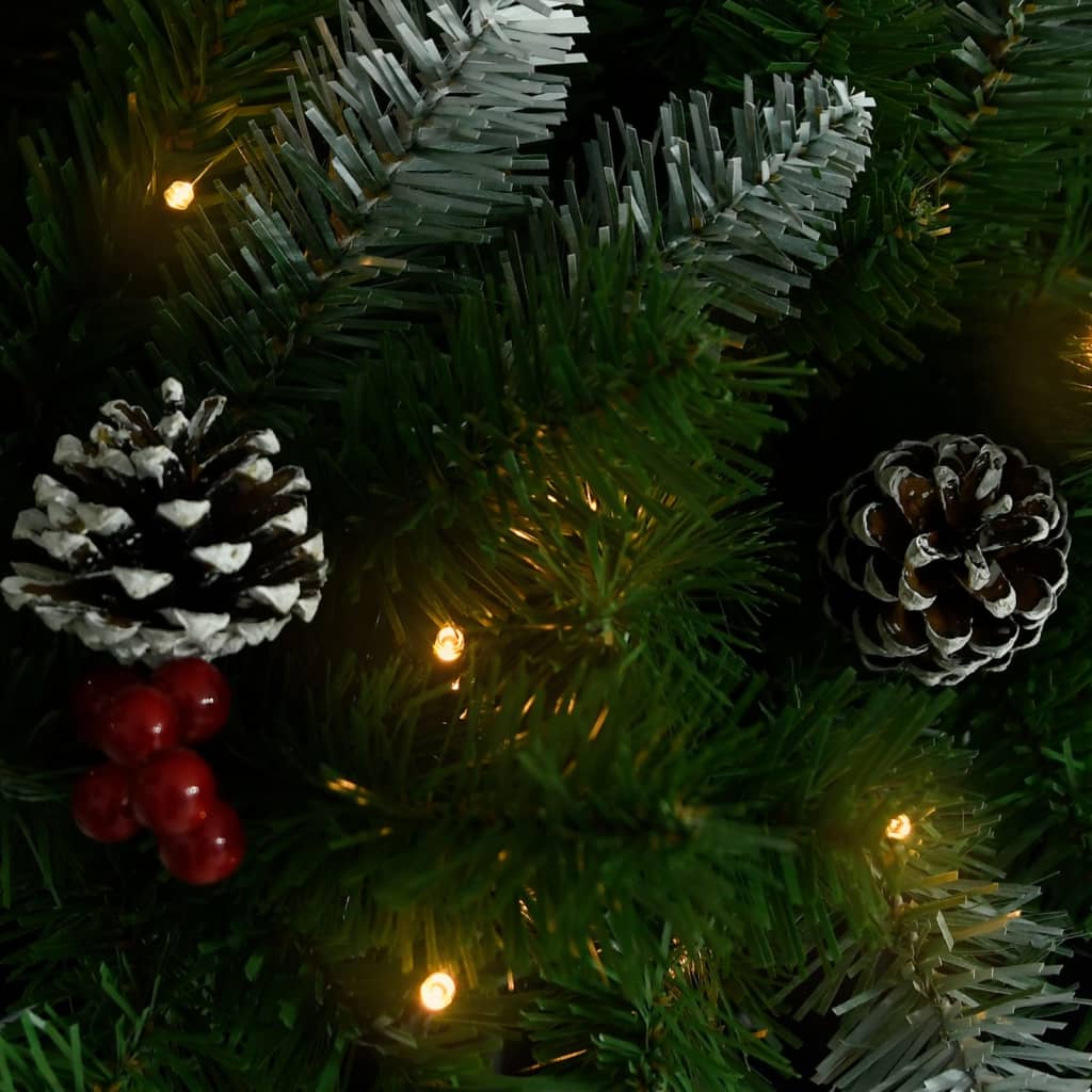 Künstlicher Weihnachtsbaum mit Beleuchtung 2 Stk. Outdoor 76 cm