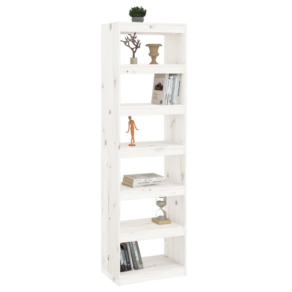 Bücherregal/Raumteiler Grau 60x30x71,5 cm Massivholz Kiefer