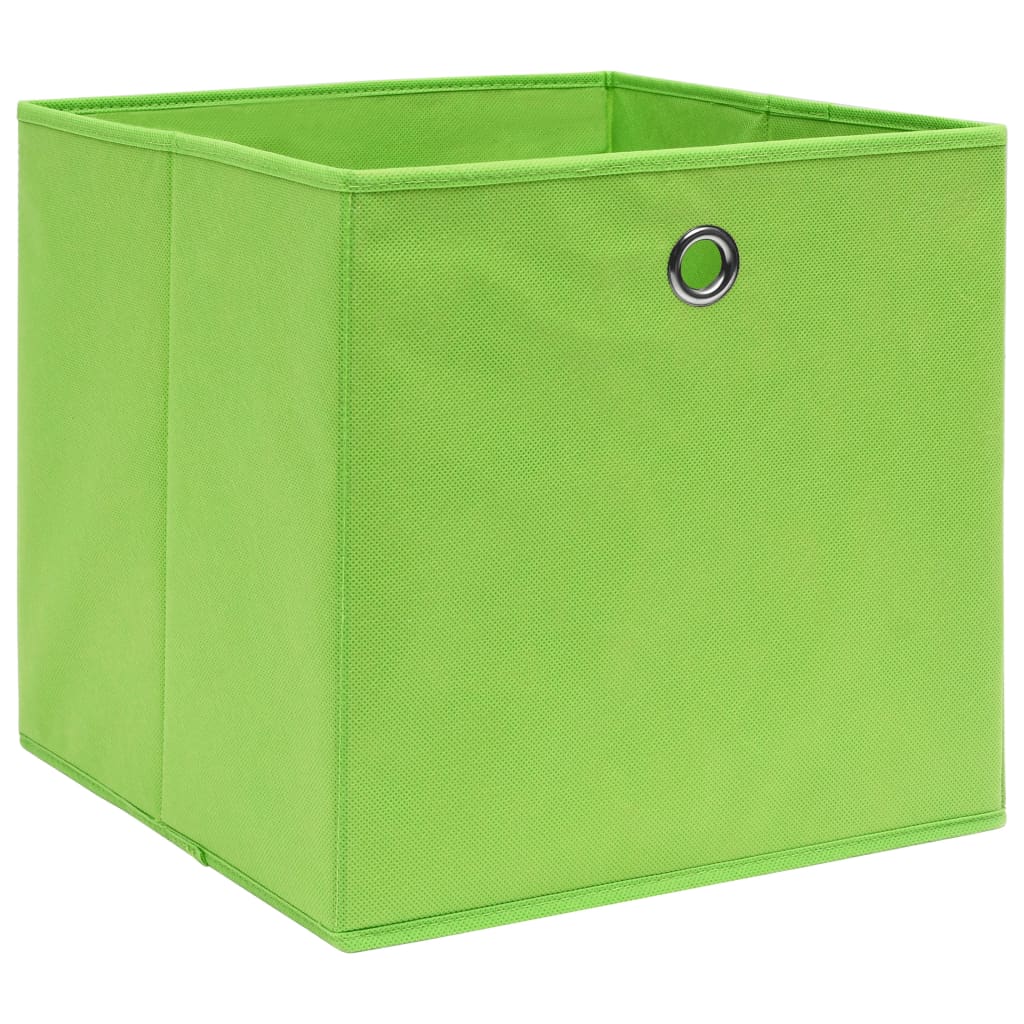 Aufbewahrungsboxen mit Deckeln 10 Stk. 28x28x28 cm Schwarz