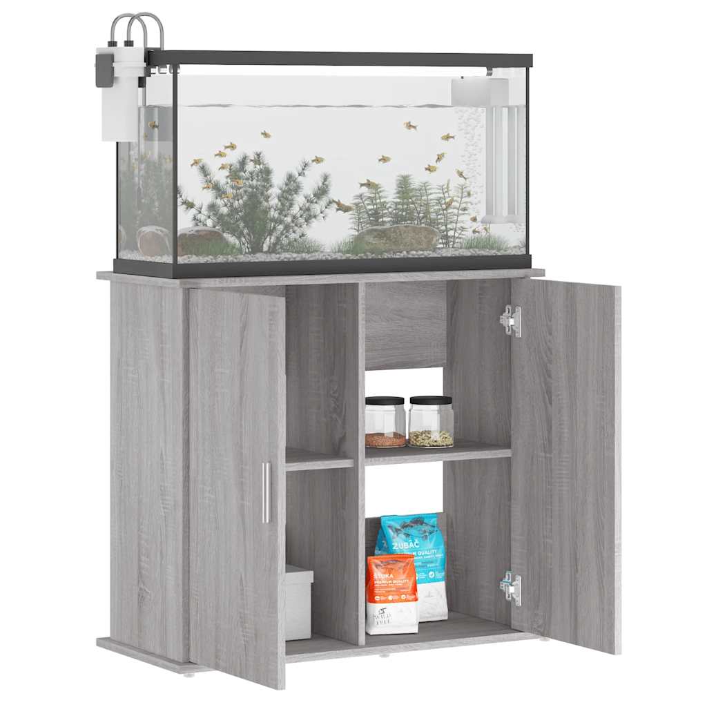 Aquariumständer Weiß 81x36x73 cm Holzwerkstoff