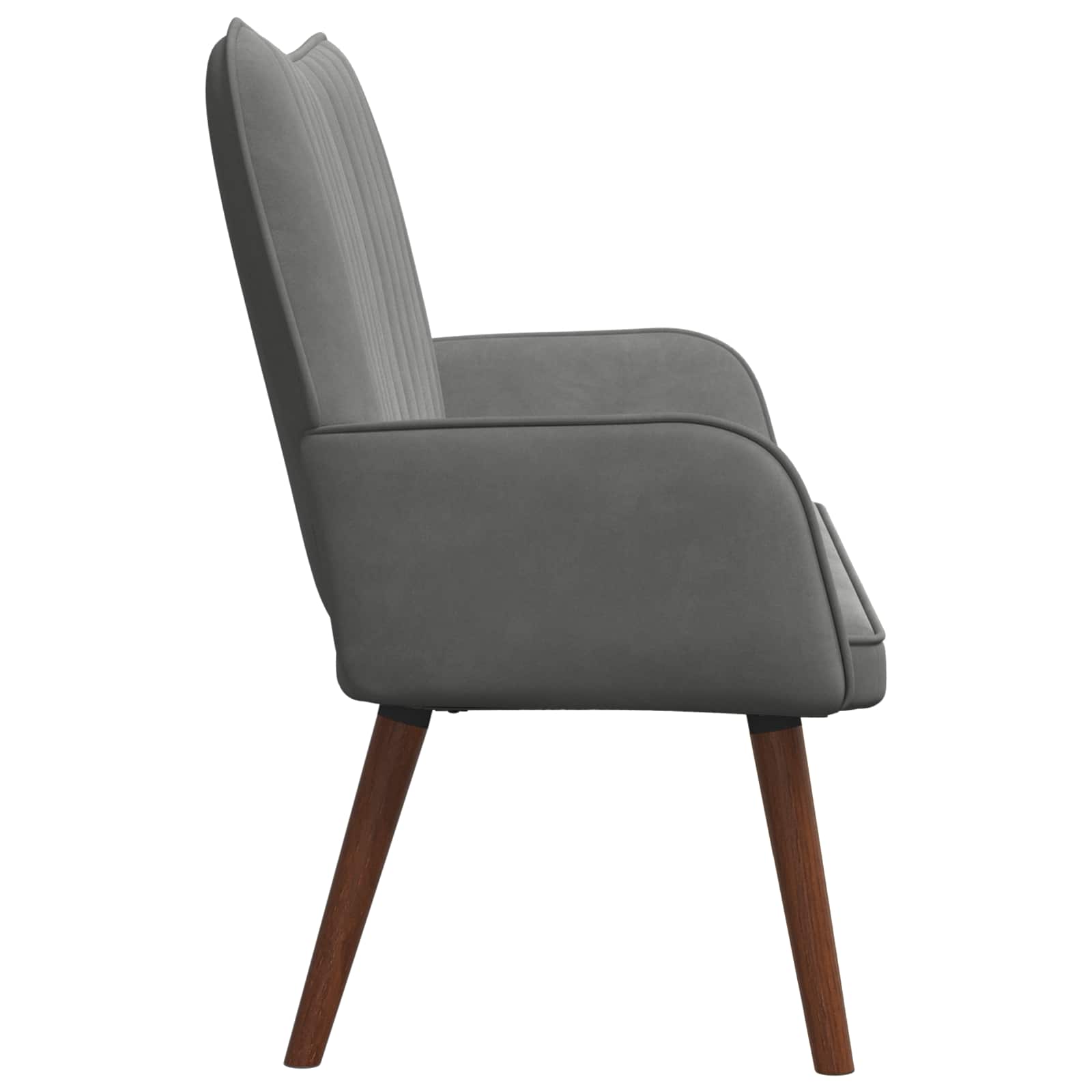 2-Sitzer Sofa Hellgrau 115 x 61 x 87 cm Samt (V)